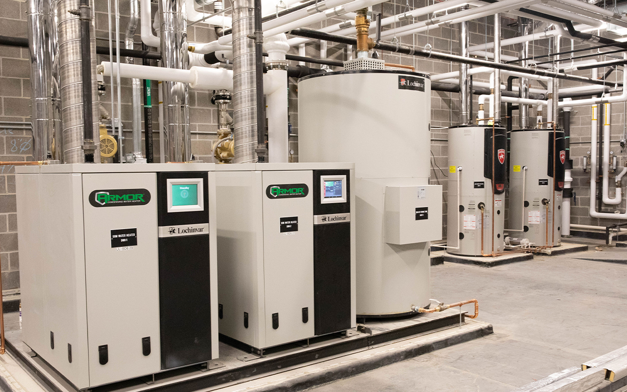 Lochinvar system installed in a school