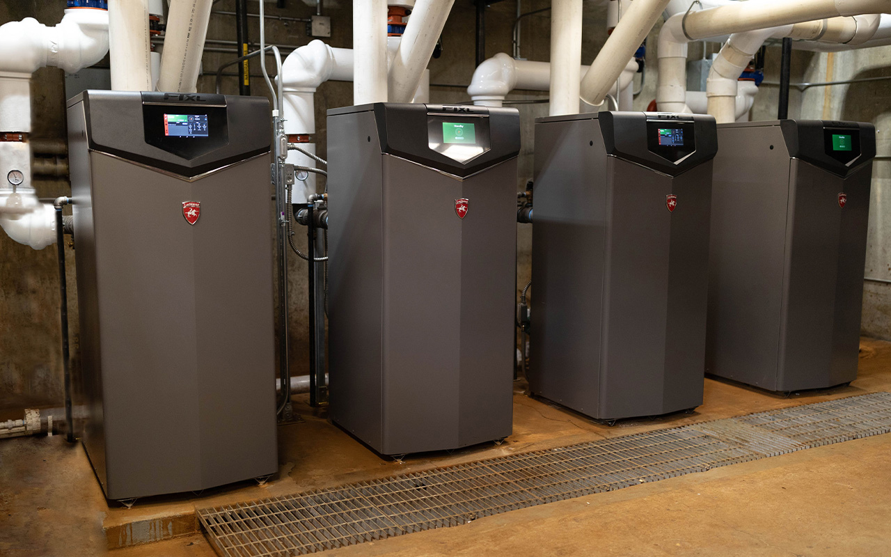 Lochinvar boilers installed in a school