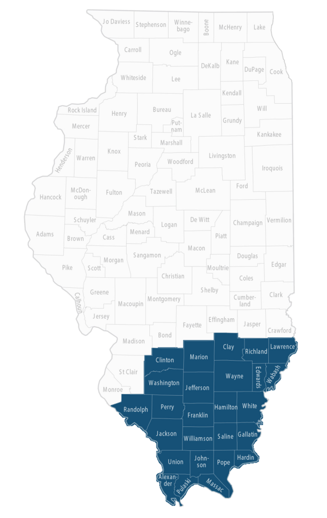 Southern Illinois territory map